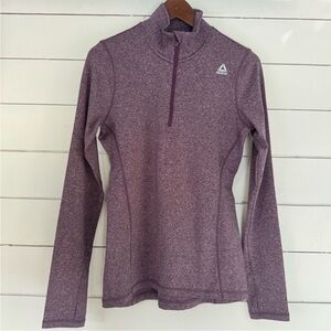 Reebok Purple Heather 1/4 Zip Women's Athletic Pullover